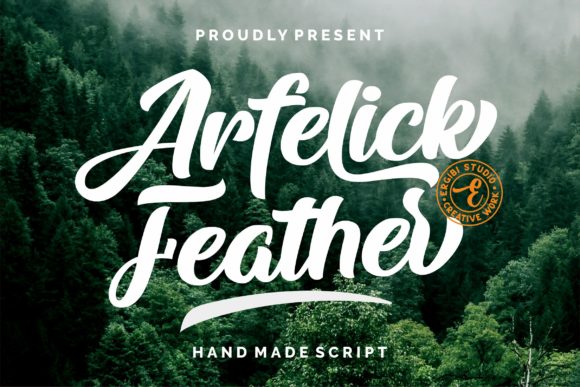Arfelick Feather: The Perfect Handwritten Font for Crafters