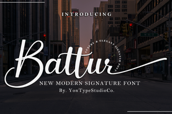 Battur Font: Elevating Brand Identity with Elegant Script