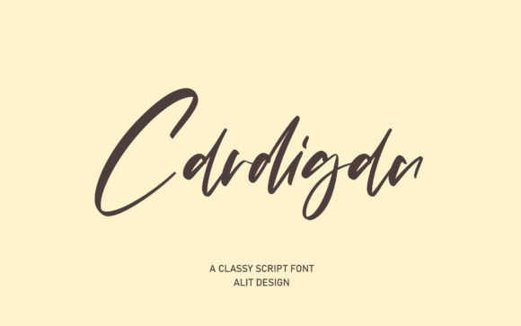 Cardigan Font Review: Elevating Campaign Visuals with Style