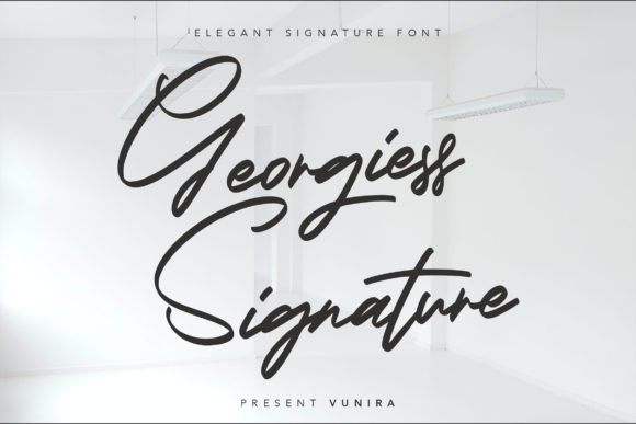 Georgiess Signature: A Handwritten Font for Modern Branding