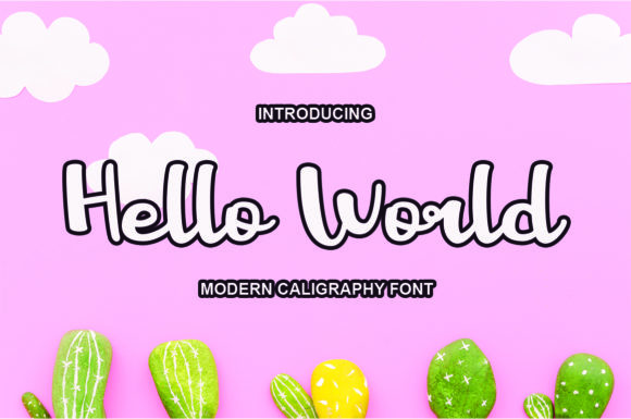 Hello World Font: A Handwritten Typeface for Modern Web Design