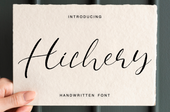 Hichery: The Elegant Handwritten Font for Crafters