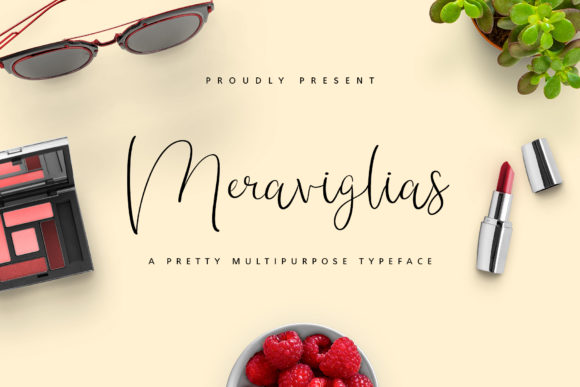 Meraviglias: A Handwritten Font for Modern Web Design