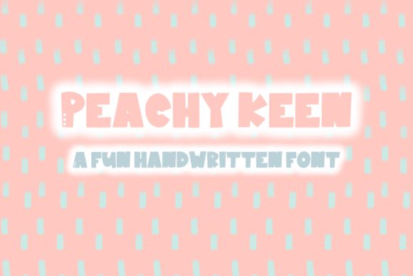 Peachy Keen: A Handwritten Typeface for Editorial Design