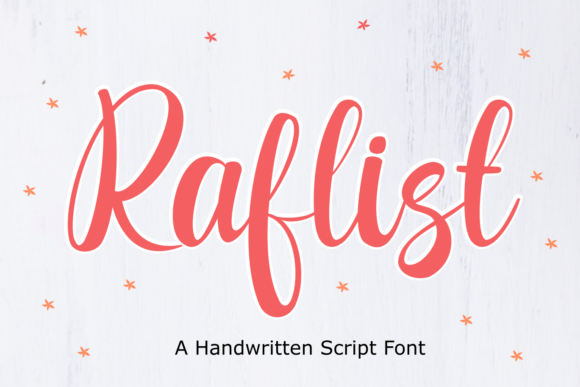 Raflist: The Handwritten Font That Elevates Your Crafts