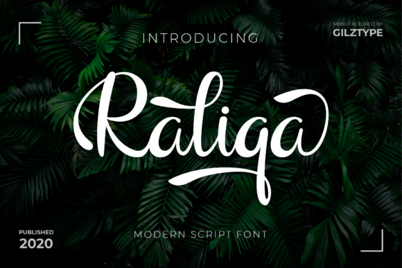 Raliqa: A Flowing Handwritten Typeface for Elegant Editorial Design