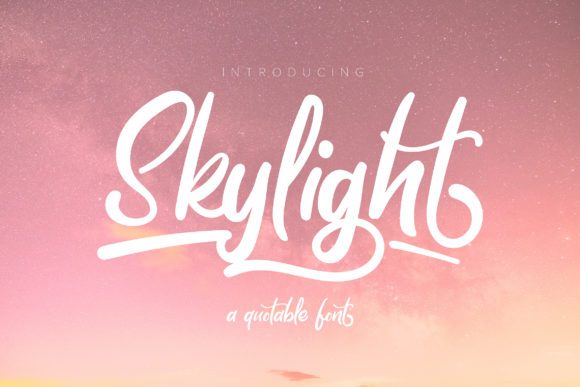 Skylight Font: A Handwritten Typeface for Polished Branding