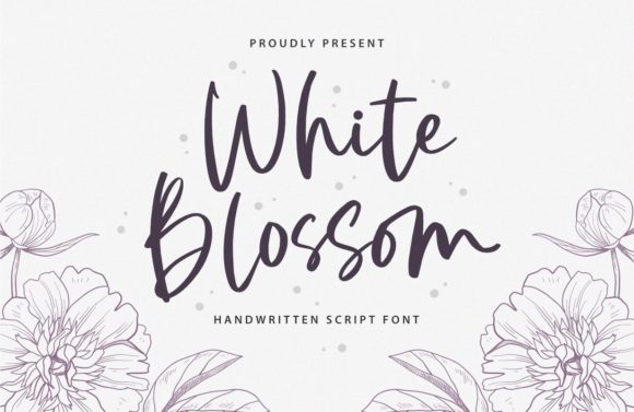 White Blossom: The Elegant Handwritten Font for Makers